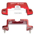 HYS Single Side Radio Car Mount, Universal Ham CB Radio Microphone Mic Hanger Holder Mounting Kit with Screws for Handheld CB & VHF UHF Handheld Radios&Shoulder Speaker Mic(Red-1pc)