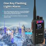 GMRS Ham Radios Long Range: MaxTalker TK-W60 Rechargeable 2 Way Radio Long Range Waterproof Ham Radio Handheld, AM/FM/NOAA/UHF/VHF Radio, Walkie Talkies for Adults 2 Pack