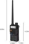 Digital Handheld Radio Scanner Fire Police VHF FM EMS Ham 2 Way Transceiver Dual