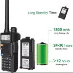 Digital Handheld Radio Scanner Fire Police VHF FM EMS Ham 2 Way Transceiver Dual