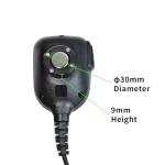 Universal CB Mircophone Magnetic Kit, Round Knob Mobile Radio Speaker Mic Magnet Holder Mount for Motorola HLN9073B CDM1250 CDM750 Kenwood TK768G TK868G TM471A (Black)