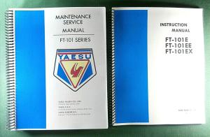 Yaesu FT-101E Service and Instruction Manuals: w /11" X 36"  Foldout Schematics!