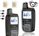 2 Pack POC Global PTT Radios Unlimited Range 4G Nationwide WITH SIM Airiton