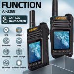 Airiton AI-3288 Network Walkie Talkie Touch Screen Zello Global POC Radio GPS 4G