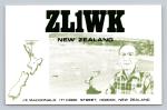Ham Radio QSL ZL1WK New Zealand 1979 Yaesu FT200 4-Element Yagi