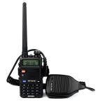 Retevis RT-5R Dual Band Two Way Radio,Adult Walkie Talkies with Speaker Mic,1400mAh Battery,Flashlight,SOS Siren(4 Packs)