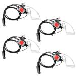 Retevis IP66 Waterproof Two Way Radio Earpiece with Mic,Compatible RT29 RT48 RT47 RT47V RB23 RB46 NR30 RT29D RT83 RT82 Ailunce HD1 HD2 HA1G Motorola EX500 GP328Plus Walkie talkies(4 Pack)