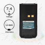 ROWSHEP (2-Pack) 7.4V 3200mAh Li-ion Battery Replacement for Retevis RT29 Ailunce HD1 Walkie Talkie Two Way Radios