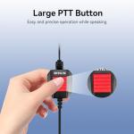 Retevis IP66 Waterproof Two Way Radio Earpiece with Mic,Compatible RT29 RT48 RT47 RT47V RB23 RB46 NR30 RT29D RT83 RT82 Ailunce HD1 HD2 HA1G Motorola EX500 GP328Plus Walkie talkies(4 Pack)