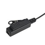 Pdflie M6 6 Pin Walkie Talkie Earpiece Acoustic Surveillance Ptt Mic Headset for Motorola Retevis Alliance Radio hd1 nr30 rt29 ex500 rt48 rt47 rt47v(6Pack,Black,Wired)