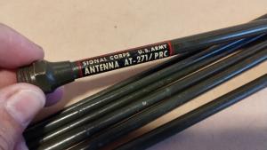 Military Radio Antenna AT-271/PRC "Fishing Pole" PRC-8, PRC-9, PRC-25, PRC-77