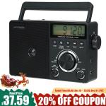 TR635 Portable Shortwave Radio AM FM Digital Radio ANT Antenna Jack Senior Gift
