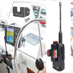 HYS Handheld Radio/Shoulder Speaker Mic with Belt Clip Holder, Handheld Marine Radio/CB Radio with Universal Round Knob Hanger Mount for Anytone Kenwood Midland Motorola Uniden Yaesu, 1pc