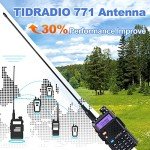 BaoFeng Radio UV-5R Ham Radio (6 Pack) 144-148Mhz/420-450Mhz + 1pcs TIDRADIO Driver Free Programming Cable + 12pcs 1800mAh Batteries BaoFeng Walkie Talkie