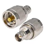 onelinkmore 2-Pack BNC Female to UHF Male (PL259) Adapter - Connects Handheld Scanners & HT Radios to Mobile Base Antennas - RF Coax Connector for Uniden, Whistler, Icom, Ham Radio