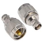 onelinkmore 2-Pack BNC Female to UHF Male (PL259) Adapter - Connects Handheld Scanners & HT Radios to Mobile Base Antennas - RF Coax Connector for Uniden, Whistler, Icom, Ham Radio