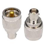 onelinkmore 2-Pack BNC Female to UHF Male (PL259) Adapter - Connects Handheld Scanners & HT Radios to Mobile Base Antennas - RF Coax Connector for Uniden, Whistler, Icom, Ham Radio