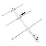 HYS Foldable UHF Yagi Antenna, 70CM 400-470Mhz Aluminium Alloy Outdoor Antenna, Aluminium Alloy GMRS Base Antenna for Yaesu Motorola Icom Kenwood Radio Transceiver HT Repeater