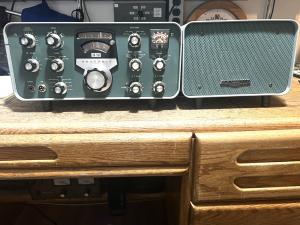 Heathkit SB-101 HF Transceiver w. SB-600  Spkr. & HP-23B Power Supp. Nice Cond.