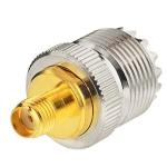 Eightwood Car Mobile Ham Radio Antenna High Gain Dual Band VHF UHF 136-174MHz 400-480MHz PL259 Male Antennae Magnetic Base with SMA Female to SO239 Adapter for BTECH Anytone Baofeng Radios