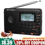 V115P Portable Radio,AM FM SW WB Radio,Digital Stereo Radio With Bluetooth Gift