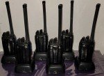 (6) CONNECT SYSTEMS CS701 VHF HANDHELD RADIOS, BATTERIES & CHARGERS TESTED