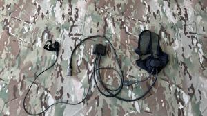 Harris Waterproof COMMS Head Set 5 Pin Dual PTT  RF-3020-HS002 AOR1 NSW MBITR