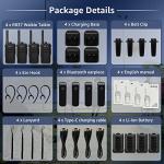 Retevis RB37 Bluetooth Walkie Talkies, Bluetooth Two Way Radio with Wireless Earpiece, Flashlight, 2000 mAh&120h Standby, Type-C, 9-Level VOX&Squelch, for School Hospital Retail Manufacture (4 Pack)
