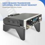 BROQIXIN Ham CB Radio Transceiver Universal Stand Mount Bracket Compatible with Many Models，Compatible Brand Universal, Cobra, Anytone, Galaxy, Stryker, RCI