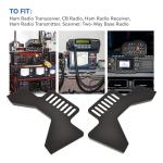 BROQIXIN Ham CB Radio Transceiver Universal Stand Mount Bracket Compatible with Many Models，Compatible Brand Universal, Cobra, Anytone, Galaxy, Stryker, RCI