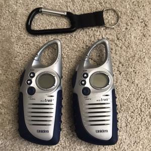 Uniden Eco Trek 3 FRS440 Two Way Radios FM Walkie Talkies Tested Works Lot of 2