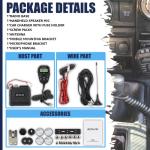 Retevis RA86 GMRS Mobile Radio - Update Chirp, GMRS Radio with Gain Antenna & Cigarette Lighter Plug, Repeater Channels Long Range Two Way Radio, NOAA Alert, Dual Speakers for Offroad, Jeep, Truck, RV