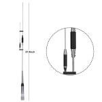 HYS VHF UHF Mult-Band Mobile Radio 2 Meter & 70cm Antenna 37.9 Inch 144/245/430Mhz Whip Antenna for Baofeng Anytone Kenwood TYT Mobile Radios
