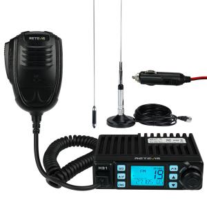 Retevis MB1 CB Radio Dual Mode AM/FM 40 Channel 9/19 Channel + MR500 CB Antenna