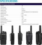 Retevis RT68 Walkie Talkies Rechargeable FRS Handheld Two Way Radios For Camping
