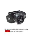 HYS HT’s Belt Clip Holder Mount Base Replacement Clamp 17mm(0.67inch) Rotate Ball Hole Clip Base, Walkie Talkie Belt Clip for Anytone BaoFeng Icom Kenwood Yaesu Wouxon Amateur Radio