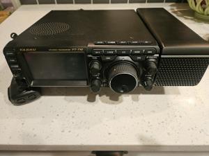 Mint Condition Yaesu FT710 HAM HF Transceiver With AESS External Speaker