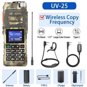 16 Baofeng UV25 Walkie Talkies Long Range TriPower Two Way RadioCableAnt G1N