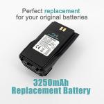 Accessoryway Replace QB-44HL 3250mAh Li-Ion Battery for Anytone AT-D878UV Plus D878UV D868UV D858 GD-AT10G Radio Handheld radios Battery Includes Belt Clip