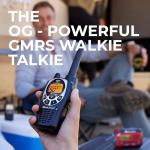 Midland GXT1000X3VP4 GMRS Two-Way Radio (50-Channel, Long Range, 142 Privacy Codes, SOS, NOAA, Rechargeable Nickle Battery, Black/Silver, 3-Pack)