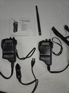 New Pair Of CB Radio With Car / Truck Adapter Open Box