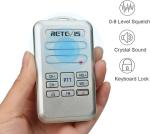 Retevis RT20 Walkie Talkies for Adults, Wearable Small Talkie Silver