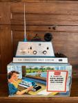 SEARS TEN TRANSISTOR AM CB RADIO SENDING RECEIVING BASE STATION with BOX!!!
