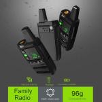 Long Range Walkie Talkies Waterproof FRS Rechargeable Two Way Radios 2 Pack