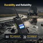 Retevis Ailunce HA1G GMRS Radio, Support CHIRP, IP67 Waterproof Rugged Two Way Radio, NOAA, 2800mAh USB-C, Repeater Capable, SOS, Long Range Walkie Talkies for Hunting, Hurricanes, Emergencies(2 Pack)