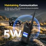 Retevis Ailunce HA1G GMRS Radio, Support CHIRP, IP67 Waterproof Rugged Two Way Radio, NOAA, 2800mAh USB-C, Repeater Capable, SOS, Long Range Walkie Talkies for Hunting, Hurricanes, Emergencies(2 Pack)