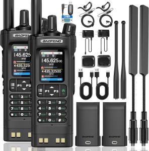 Digital Handheld Radio Scanner Fire Police VHF FM EMS Ham 2 Way Transceiver Dual