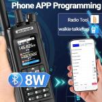 Digital Handheld Radio Scanner Fire Police VHF FM EMS Ham 2 Way Transceiver 2 PC