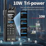 Digital Handheld Radio Scanner Fire Police VHF FM EMS Ham 2 Way Transceiver 2 PC