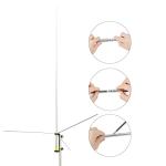 HYSHIKRA 26-28Mhz Base Antenna, CB 6.2meter (20.3ft) Outdoor Antenna with UHF-Female Connector for Midland Cobra Yaesu Mobile Base Transceiver Radio